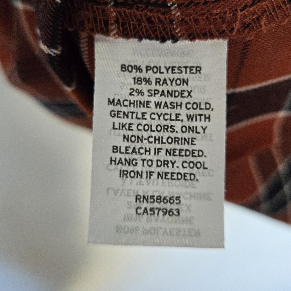 Nordstrom BP. Preppy Plaid Pleated Mini Dress In Rust Henna Billy Plaid Size M - Picture 8 of 12